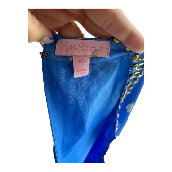 Lilly Pulitzer Romper light blue sz XS - Picture 5 of 6